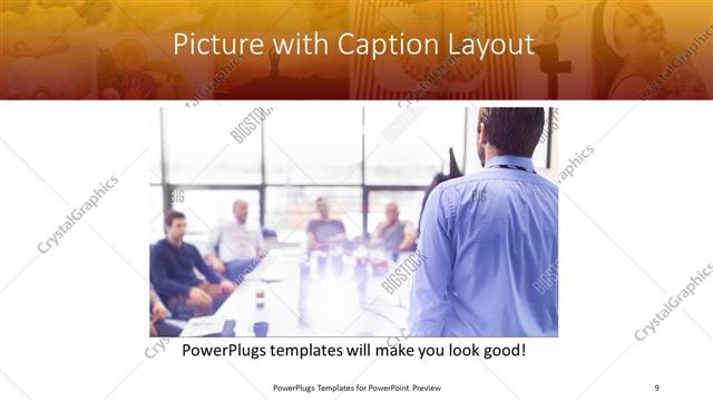 Picture with Caption presentation slide layout