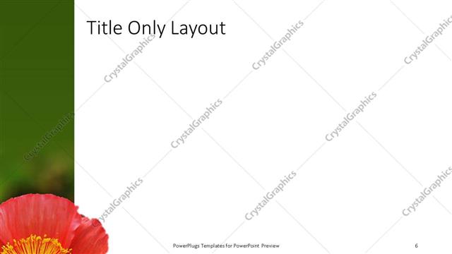 Title Only presentation slide layout