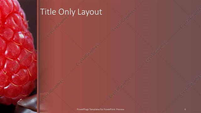 Title Only presentation slide layout