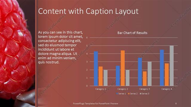 Content with Caption presentation slide layout