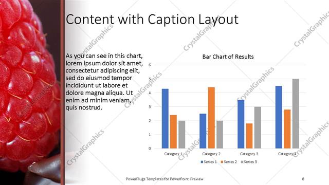 Content with Caption presentation slide layout