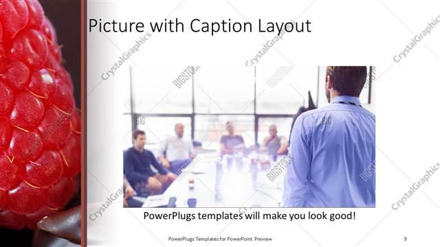 Picture with Caption presentation slide layout
