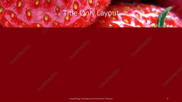 Title Only presentation slide layout