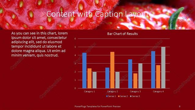 Content with Caption presentation slide layout