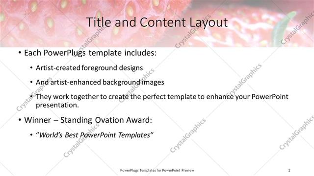 Title and Content presentation slide layout