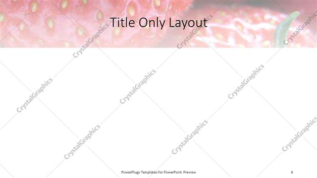 Title Only presentation slide layout