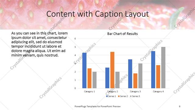 Content with Caption presentation slide layout