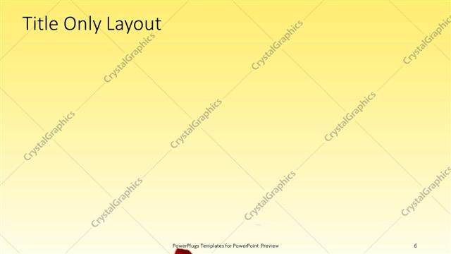 Title Only presentation slide layout