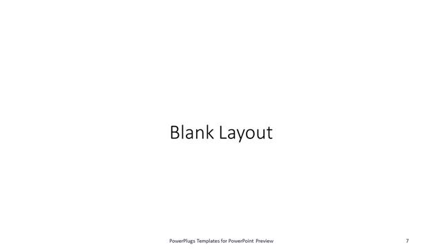 Blank presentation slide layout