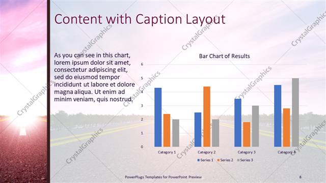 Content with Caption presentation slide layout