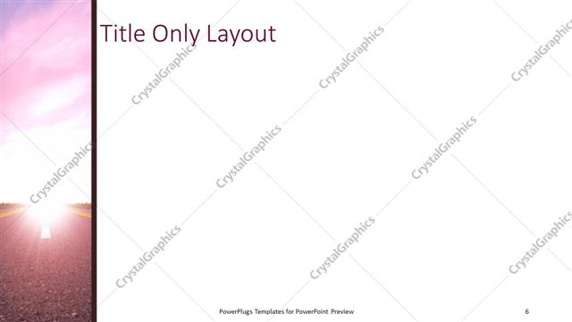 Title Only presentation slide layout