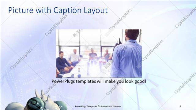 Picture with Caption presentation slide layout