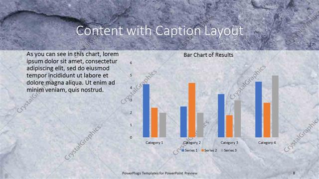 Content with Caption presentation slide layout
