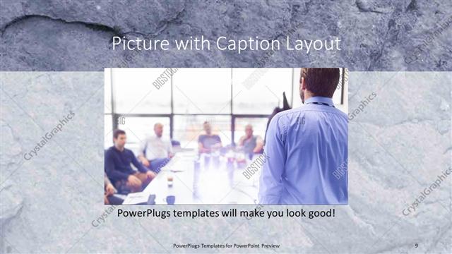Picture with Caption presentation slide layout