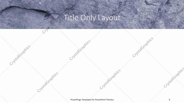 Title Only presentation slide layout