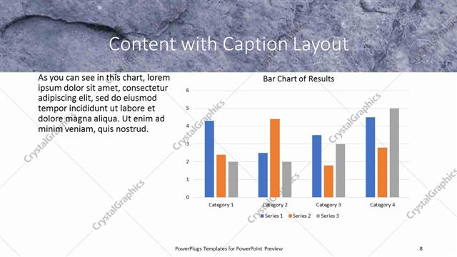 Content with Caption presentation slide layout
