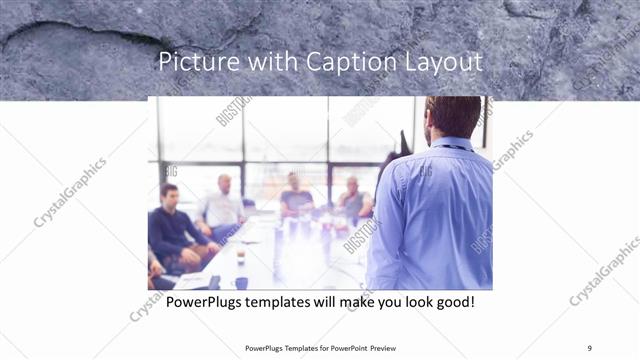 Picture with Caption presentation slide layout