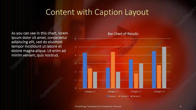 Content with Caption presentation slide layout