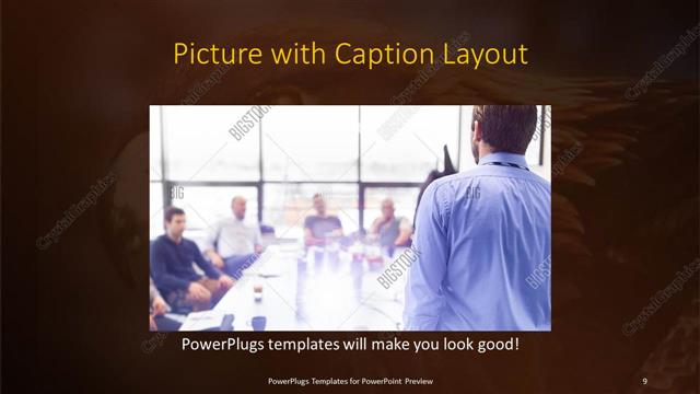 Picture with Caption presentation slide layout