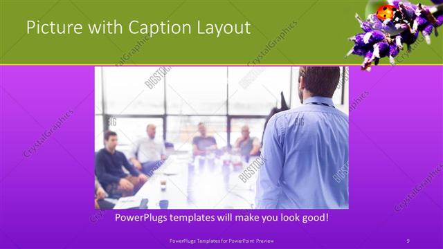 Picture with Caption presentation slide layout