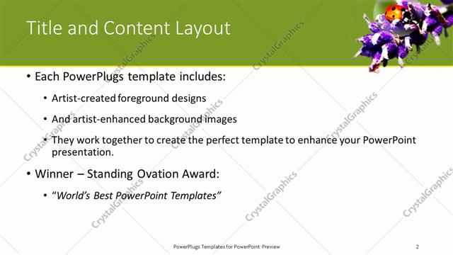 Title and Content presentation slide layout