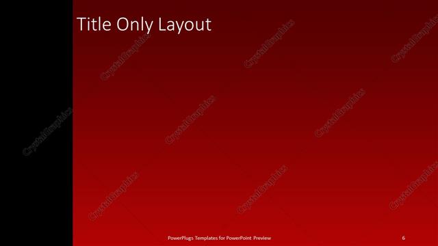 Title Only presentation slide layout