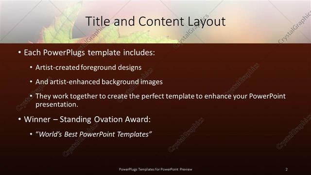Title and Content presentation slide layout
