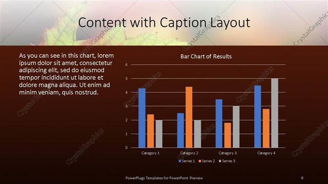Content with Caption presentation slide layout