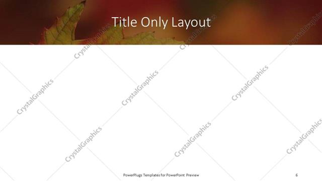Title Only presentation slide layout