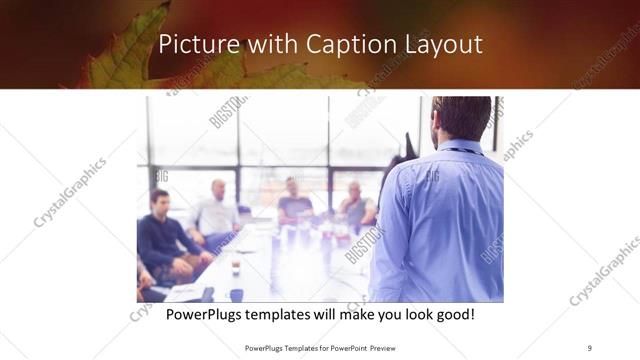 Picture with Caption presentation slide layout