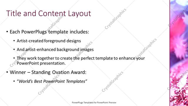 Title and Content presentation slide layout