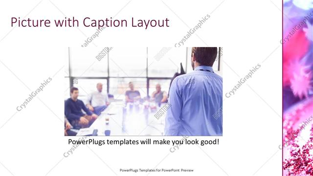 Picture with Caption presentation slide layout