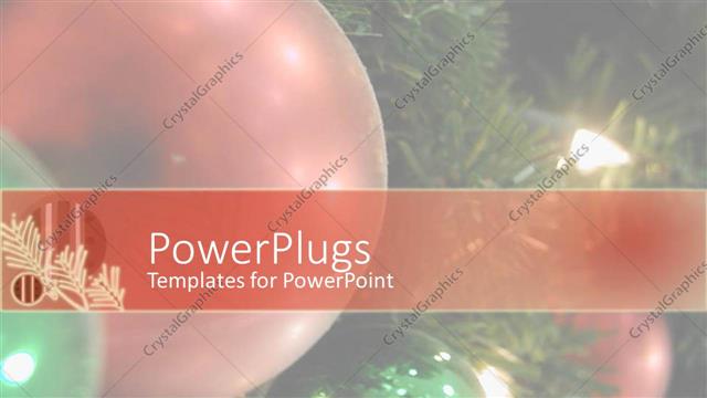  Presentation with ornament - Close up shot of a red ornament on a Christmas tree