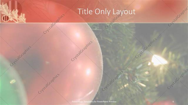 Title Only presentation slide layout
