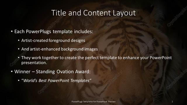 Title and Content presentation slide layout