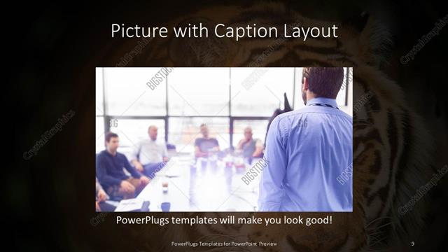 Picture with Caption presentation slide layout