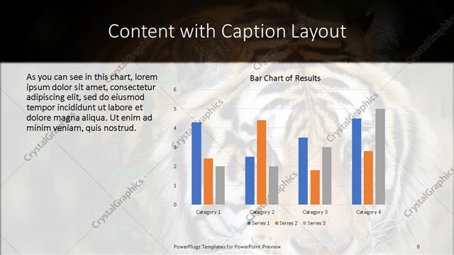 Content with Caption presentation slide layout