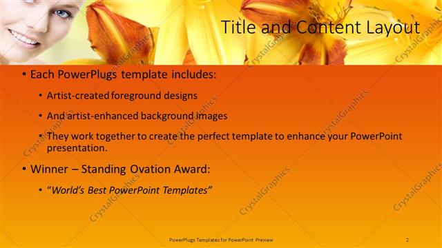 Title and Content presentation slide layout