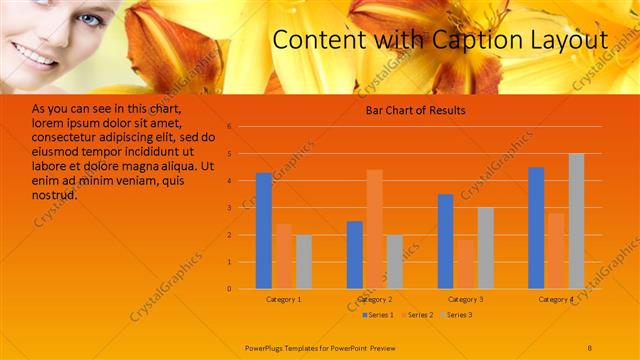 Content with Caption presentation slide layout