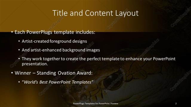 Title and Content presentation slide layout