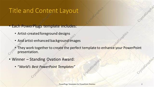 Title and Content presentation slide layout