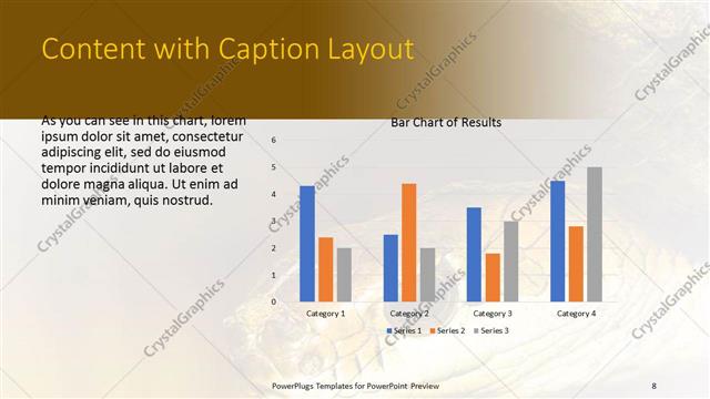 Content with Caption presentation slide layout