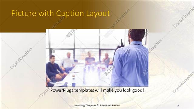 Picture with Caption presentation slide layout