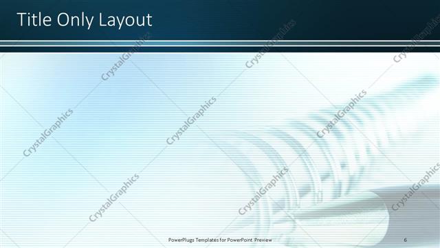 Title Only presentation slide layout