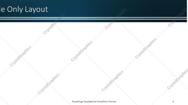 Title Only presentation slide layout