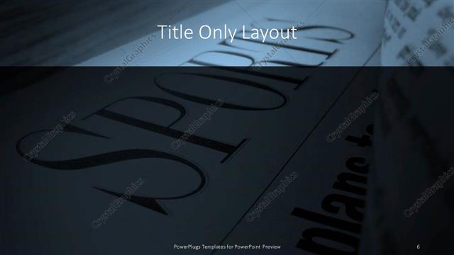 Title Only presentation slide layout