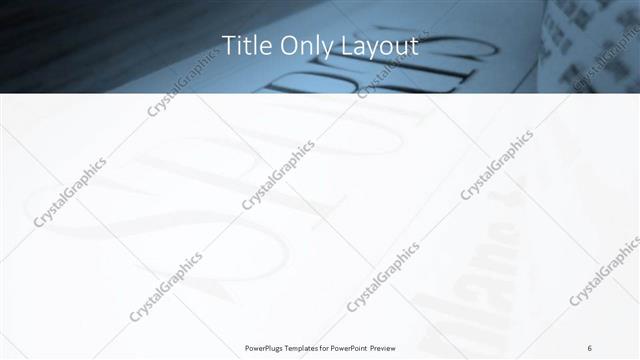 Title Only presentation slide layout