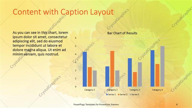 Content with Caption presentation slide layout