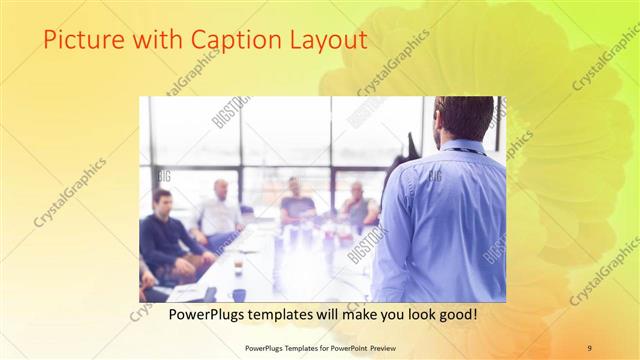 Picture with Caption presentation slide layout