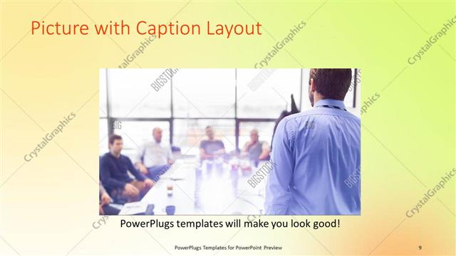 Picture with Caption presentation slide layout